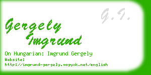 gergely imgrund business card